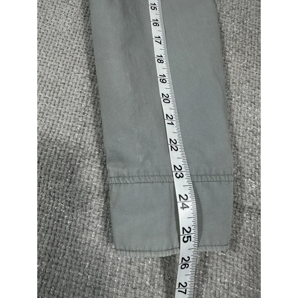 Polo Ralph Lauren Jacket Medium Gray Cotton Bi Swing Grunge Stained Faded Read